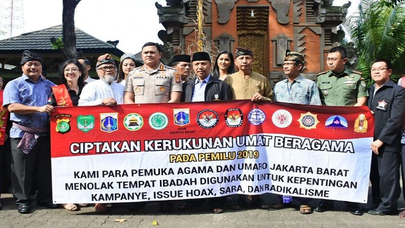 Tokoh Lintas Agama Jakbar Tolak Tempat Ibadah Jadi Ajang Kampanye