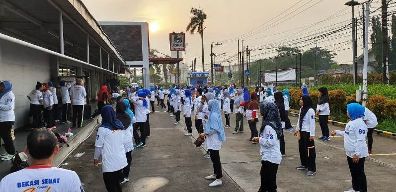 Senam Zumba Bersama Caleg Perindo di Bekasi Kenalkan Gaya Hidup Sehat
