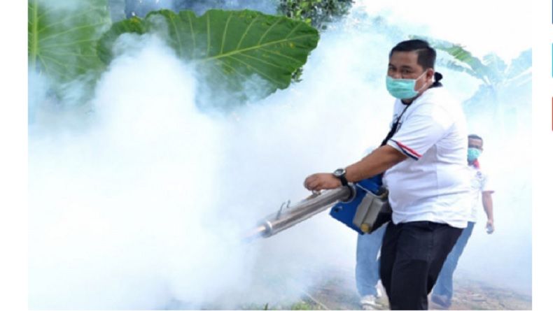 Caleg Perindo Gelar Fogging di Tajurhalang Bogor untuk Cegah DBD