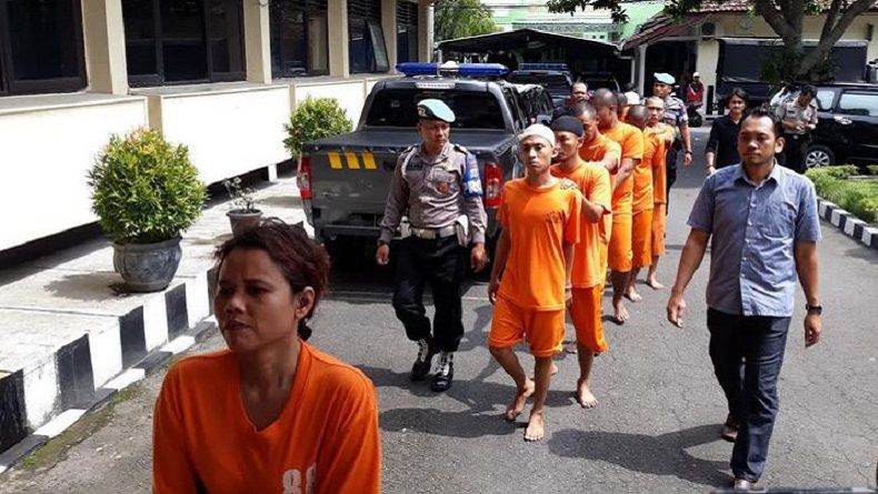 Resahkan Warga, Polres Sleman Tangkap 9 Pengedar Sabu dan Psikotropika