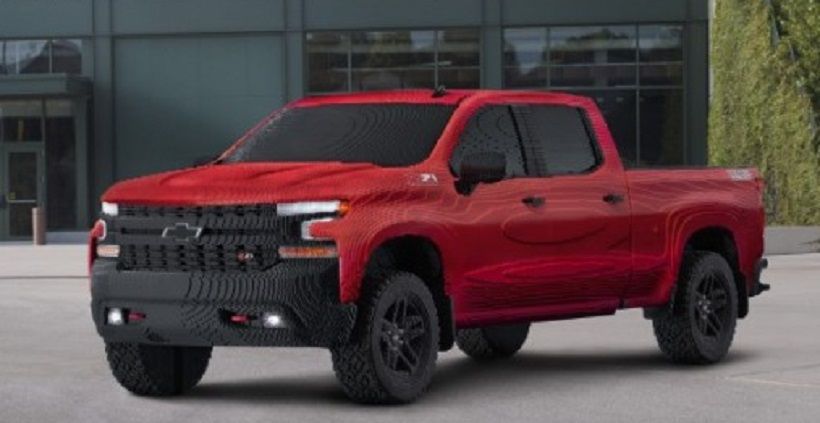 18 Siswa Bangun Replika Chevrolet Silverado dari Ratusan Ribu Lego