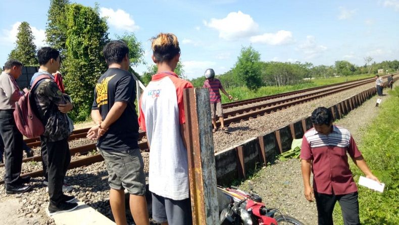 Warga Sleman Tewas Terserempet Kereta di Perlintasan Tanpa Palang