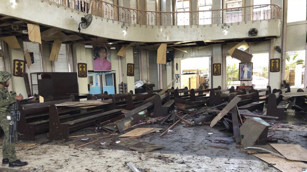 Militer Filipina Bunuh 3 Militan Abu Sayyaf Penyerang Gereja Katedral