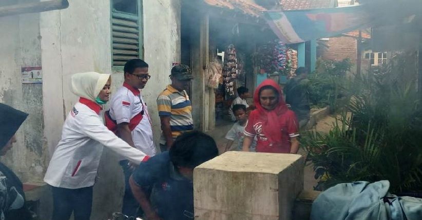 Musim DBD, Caleg Perindo Bogor Asapi 250 Rumah di Leuwiliang