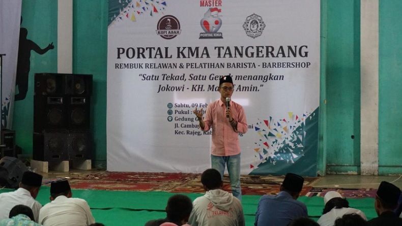 Berdayakan Ekonomi Umat, Relawan Ma'ruf Amin Gelar Pelatihan Barista