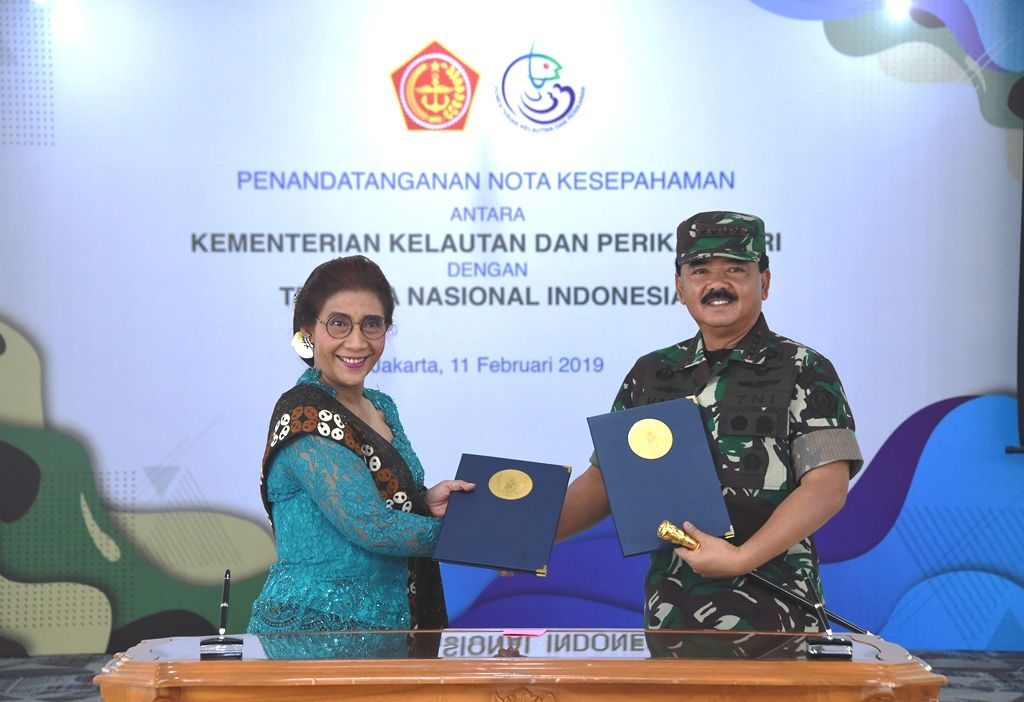 Panglima TNI dan Menteri Susi Sepakat Perkuat Keamanan Sektor Maritim