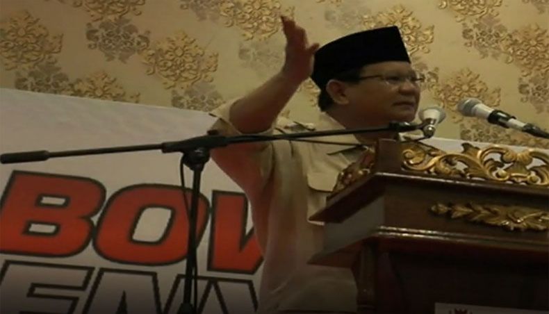 Video Prabowo Berjoget Sambil Ledek Wartawan saat Kampanye di Grobogan