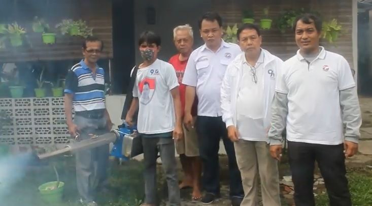 Prihatin Wabah DBD di Depok, 3 Caleg Perindo Jemput Bola Lewat Fogging