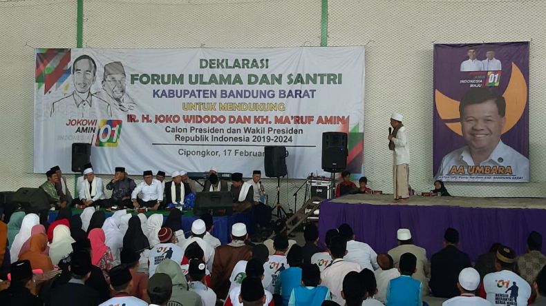 Forum Ulama dan Santri se-Kabupaten Bandung Barat Dukung Jokowi-Ma'ruf
