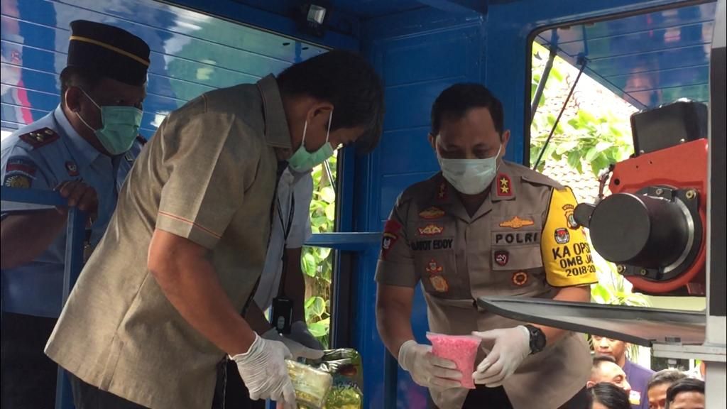 Polda Metro Jaya Musnahkan Barang Bukti 123 Kg Sabu dan 92.238 Ekstasi