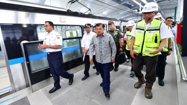 Jajal MRT, Wapres JK: Transportasi Umum Harus Disubsidi