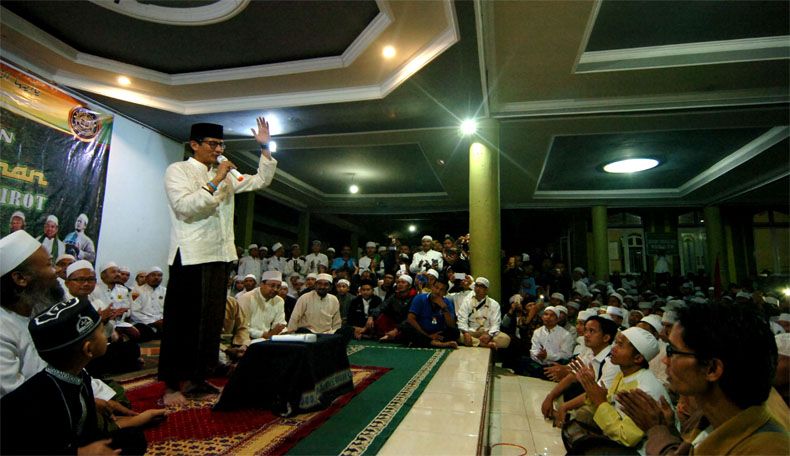 Temui Habaib, Sandi: Apa pun Hasilnya Sudah Tertulis di Lauhul Mahfuz