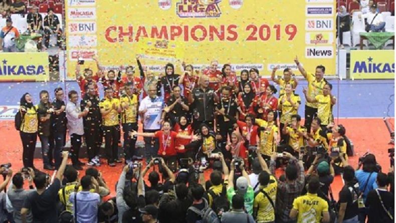 Tim Putri PGN Popsivo Polwan Juara Proliga 2019