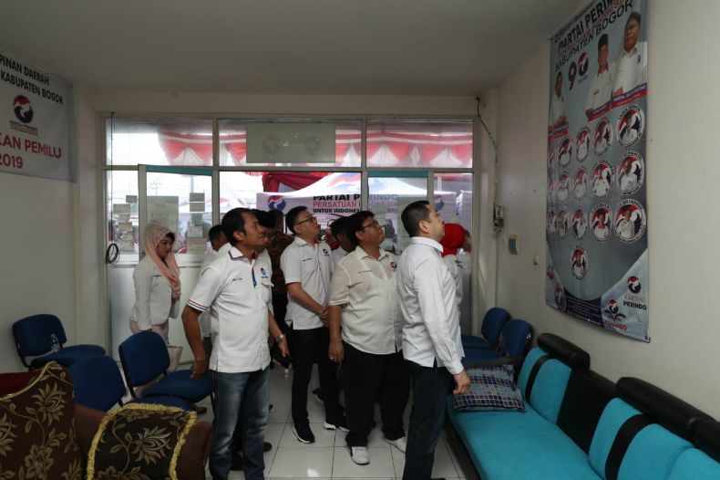 Konsolidasi di Bogor, HT Dorong Caleg Maksimalkan Perolehan Kursi