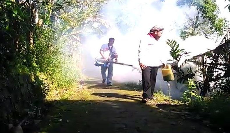 Cegah DBD, Partai Perindo Kendal Sasar Fogging di Kawasan Pegunungan