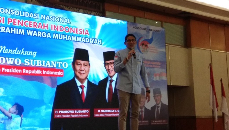 Keluarga Uno Dukung Jokowi, Sandi: Saya Enggak Kenal