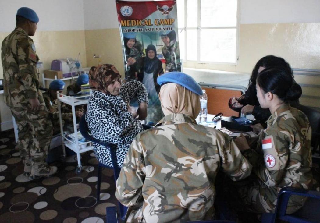 Satgas Yonmek Konga/UNIFIL TNI Gelar Medical Camp di Lebanon Selatan