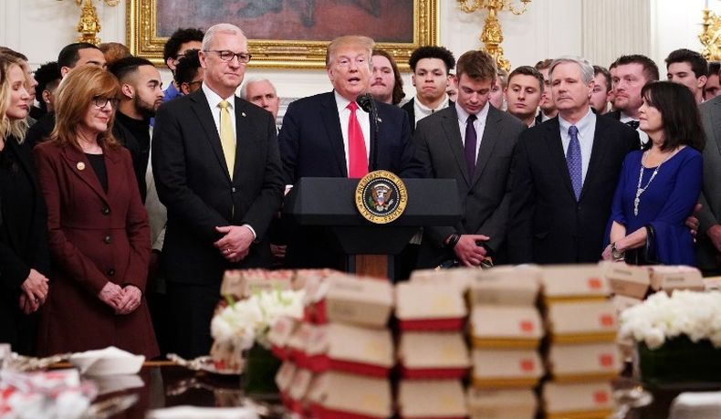 Lagi, Gedung Putih Sajikan Fast Food untuk Tamu Atlet Berprestasi