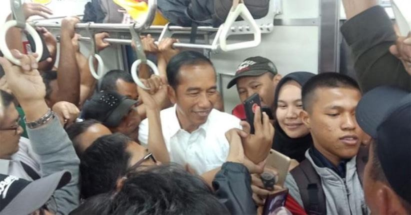 Presiden Jokowi Tegaskan Dirinya Bukan Sekali Dua Kali Naik KRL