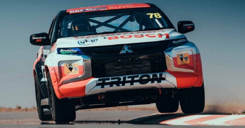 Mitsubishi Strada Jadi Mobil Balap Lintasan Aspal