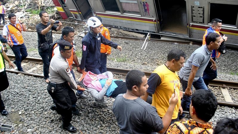 Ini Identitas Korban Luka KRL Commuterline Terguling di Bogor
