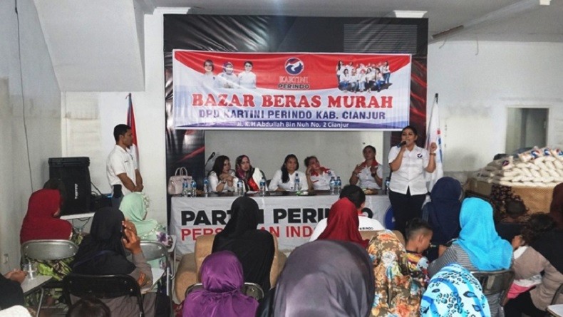 Banyak Warga Membutuhkan, Bazar Murah Perindo Digelar di Cianjur