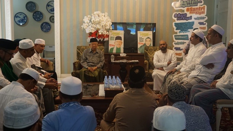 Jelang Debat Cawapres, Ma'ruf Amin Terima Dukungan dari Habaib Jatim
