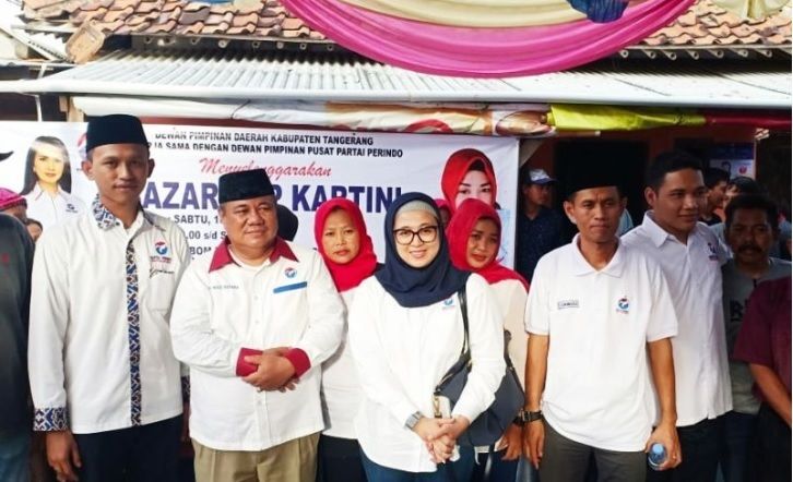 Bazar Sembako Murah Perindo di Tangerang Banten Ludes Hanya Satu Jam