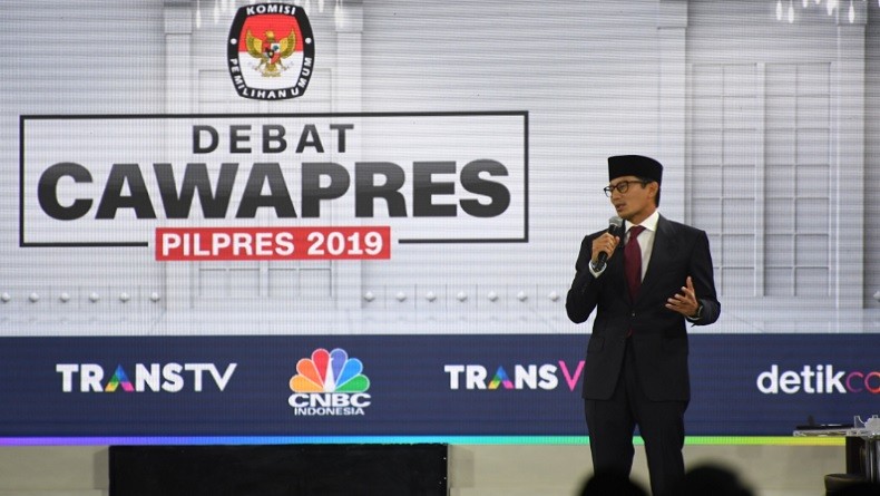 Di Tengah Debat Sandi Sampaikan Dukacita Korban Banjir Sentani
