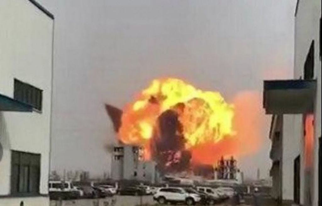 Korban Tewas Ledakan Pabrik Kimia di China Jadi 44 Orang, 90 Luka
