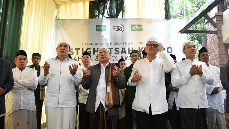 Warga Nahdliyin Padati Gedung PBNU Ikuti Istigasah Harlah ke-96 NU
