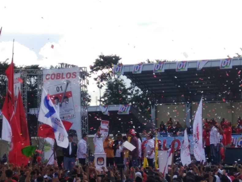 Kampanye Akbar di Kota Serang, Jokowi Ajak Pilih Baju Putih 17 April