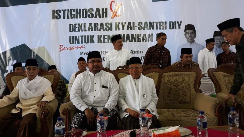 Di Hadapan Ribuan Kiai dan Santri, Kiai Ma’ruf Ajak Warga Tidak Golput