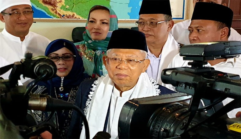 Kiai dan Santri Ogan Ilir Doakan Kiai Ma'ruf Menang di Pilpres 2019