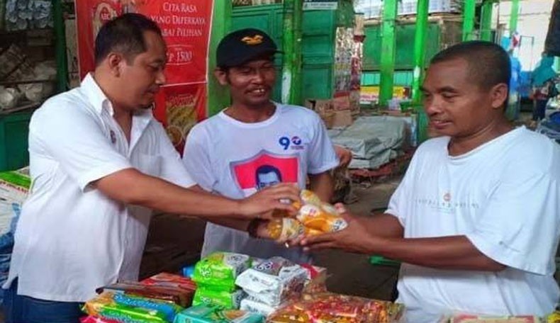 Serap Aspirasi, Caleg Perindo Aswin Hudayan Blusukan ke Pasar Gamping