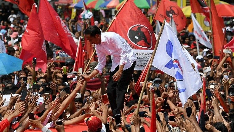Warga di Purwokerto Antusias Hadiri Kampanye Jokowi