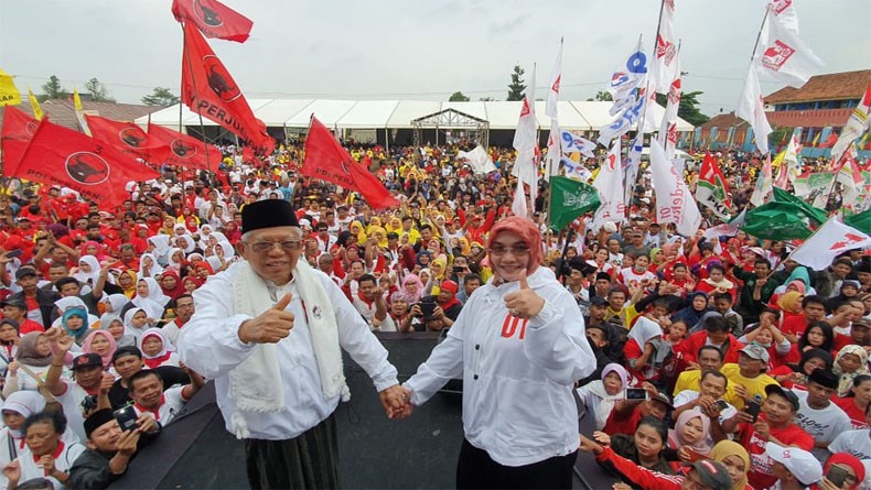 Ma'ruf Amin: Pemimpin Berpengalaman Siapa Lagi Kalau Bukan Jokowi