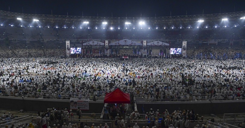Kampanye Akbar Prabowo-Sandi, Zikir dan Selawat Badar Bergema di GBK