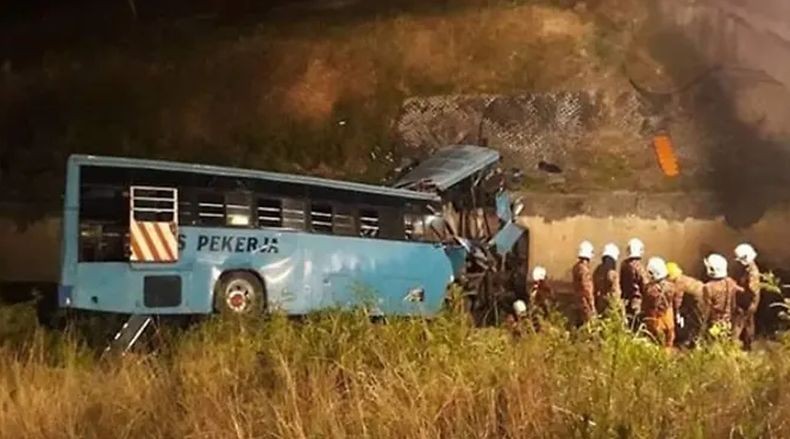 3 WNI Jadi Korban Tewas Kecelakaan Bus di Dekat Bandara Kuala Lumpur