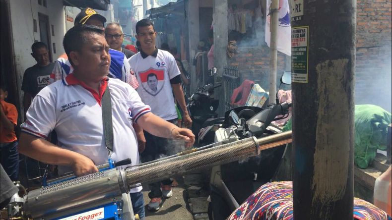 Fogging Nasional Perindo, Begini Ekspresi Gembira Warga Johar Baru