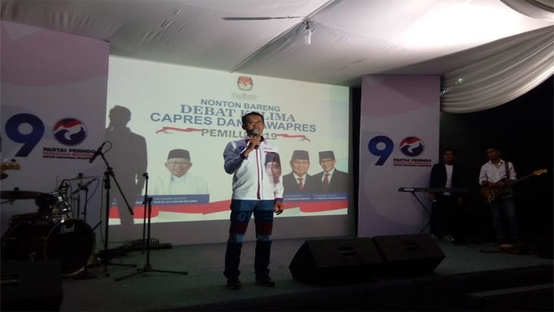 Sekjen Perindo: Nobar Debat Pilpres Bukti Dukungan ke Jokowi-Ma'ruf
