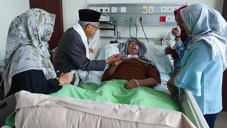 Jenguk Alwi Hamu, Ma'ruf Amin: Alhamdulillah Sedang Masa Pemulihan