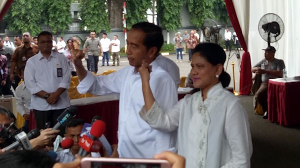 Ploong Usai Nyoblos, Jokowi Optimistis Menangi Pemilu 2019 