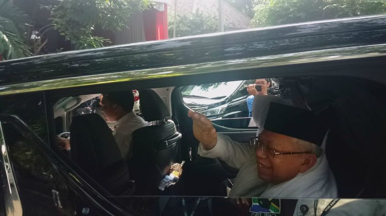 Ma'ruf Amin Nyoblos Pukul 10.00 WIB di TPS 051 Koja, Jakarta Utara