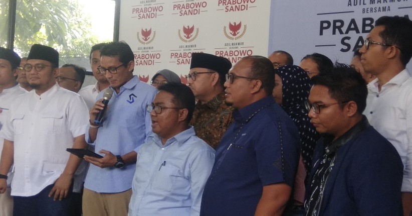 Sandi Minta Pendukungnya Terus Kawal Input Data di KPU