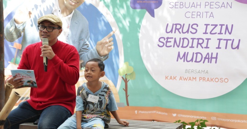 PTSP DKI Jakarta Sosialisasi Kemudahan Perizinan Lewat Dongeng