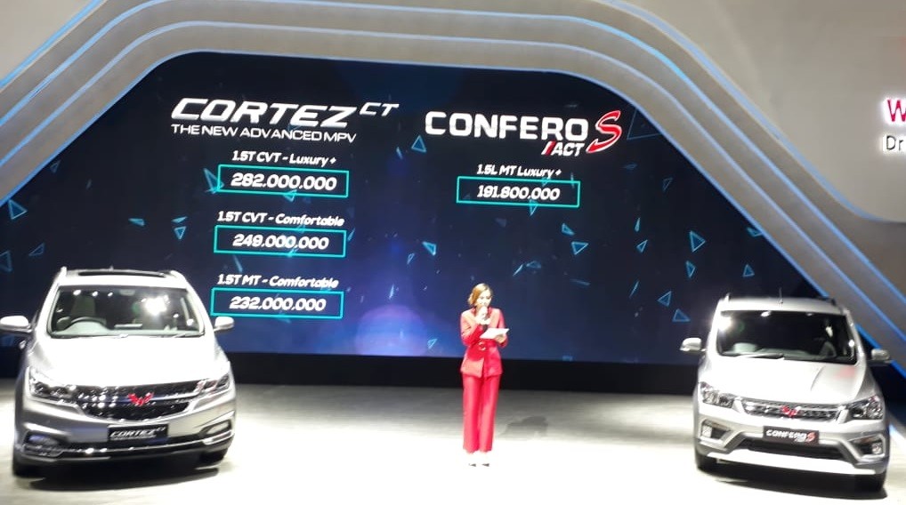 Diumumkan di IIMS 2019, Ini Harga Wuling Cortez CT dan Confero ACT