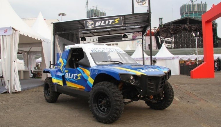 Mobil Listrik Karya Anak Bangsa Mejeng di Telkomsel IIMS 2019