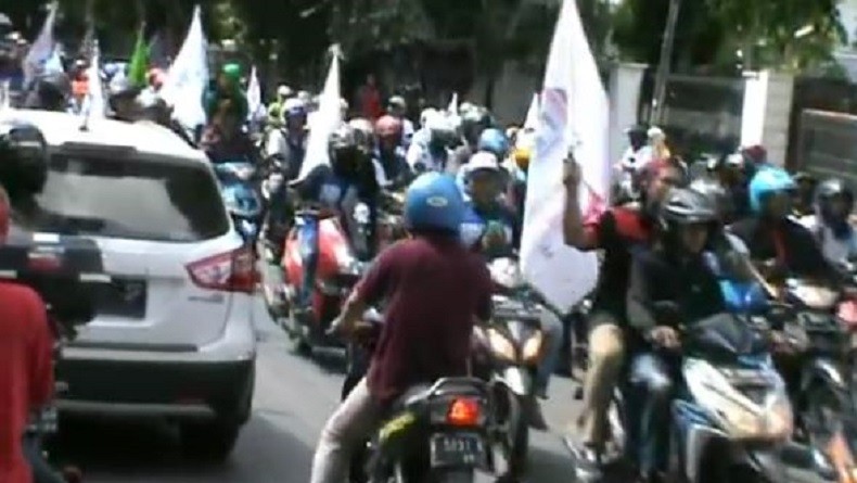 Temannya Dipecat, Buruh PT Agro Perdaya Jaya di Medan Berunjuk Rasa