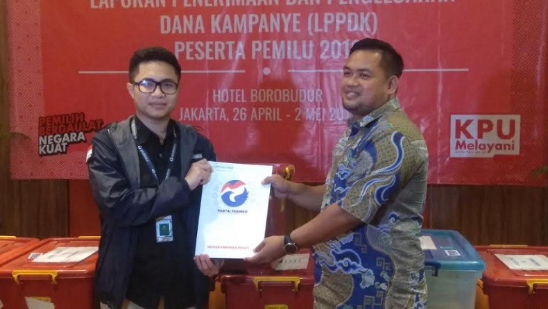 Perindo Serahkan Laporan Dana Kampanye Rp228 Miliar